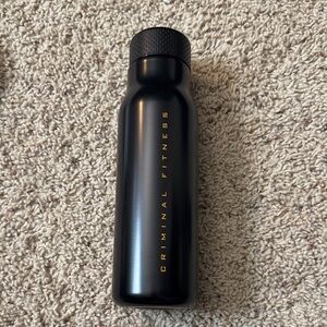 Criminal Fitness Black Water Bottle